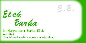 elek burka business card